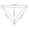 Parasole a Vela Oxford Triangolare 3,5×3,5×4,9 m Blu - Image 143 of 250