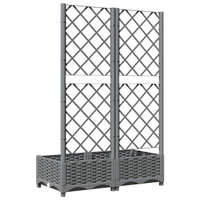 Fioriera da Giardino e Graticcio Grigio Chiaro 80×40×121,5cm PP - Image 192 of 250