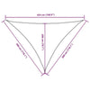 Parasole a Vela Oxford Triangolare 3×3×4,24 m Bianco - Image 137 of 250
