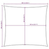 vidaXL Parasol de Vela Cuadrado de Lona Oxford 6x6 m Blanco - Image 82 of 249