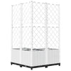 Fioriera da Giardino con Graticcio in PP 80×80×136 cm Bianca - Image 179 of 236