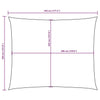 Parasole a Vela Tessuto Oxford 3,5×4,5 m Bianco - Image 88 of 250