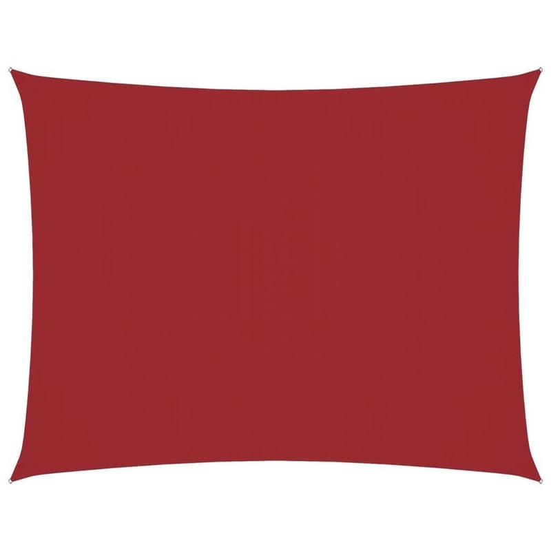 vidaXL Toldo de Vela Rectangular Tejido Oxford 5x7m Rojo - Image 183 of 232
