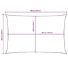 vidaXL Toldo de Vela Rectangular Tejido Oxford 5x7m Rojo - Image 212 of 232