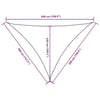 Parasole a Vela in Tessuto Oxford 4×5×5 m Rosso - Image 103 of 249