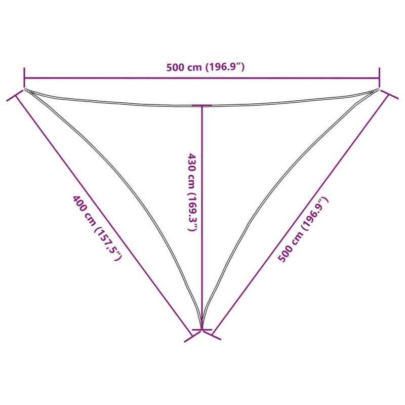 Parasole a Vela in Tessuto Oxford 4×5×5 m Rosso - Image 103 of 249