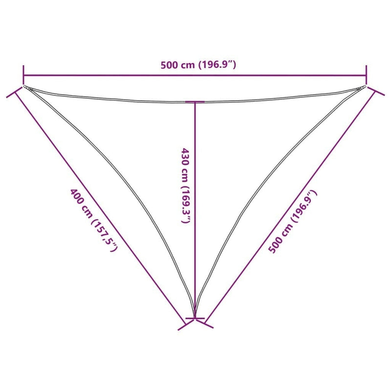 Parasole a Vela in Tessuto Oxford 4×5×5 m Rosso - Image 104 of 249