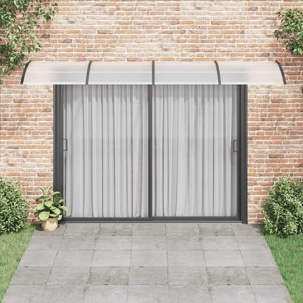Tettoia per Porta Nero e Trasparente 400×75 cm in Policarbonato - Image 77 of 250