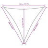 Parasole a Vela Oxford Triangolare 5×5×5 m Nero - Image 64 of 250