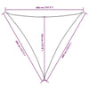 Parasole a Vela Triangolare 4×4×4 m in Tessuto PU Oxford, Bianco - Image 87 of 250