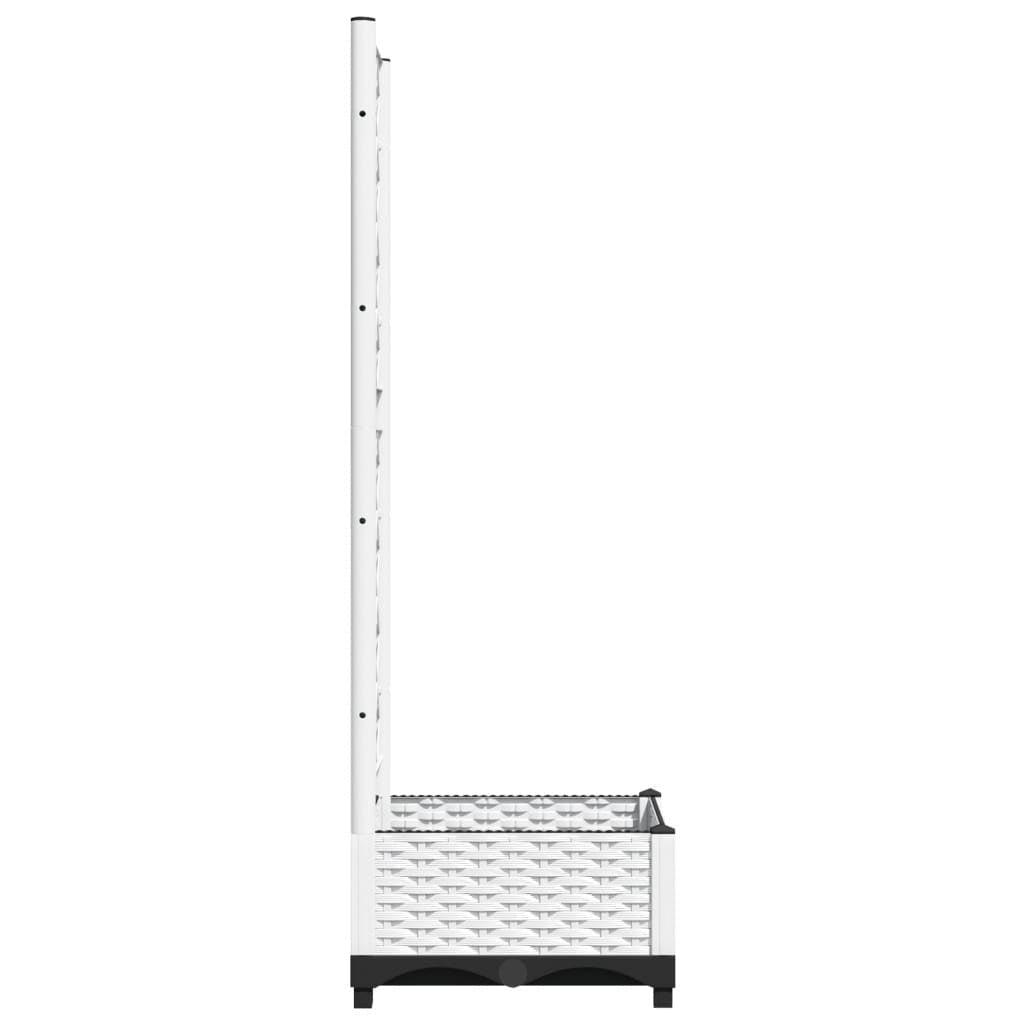 Fioriera da Giardino con Graticcio in PP 40×40×121,5 cm Bianco - Image 98 of 250