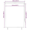 Tenda a Rullo per Esterni in Poliestere 120×250 cm Crema - Image 193 of 250
