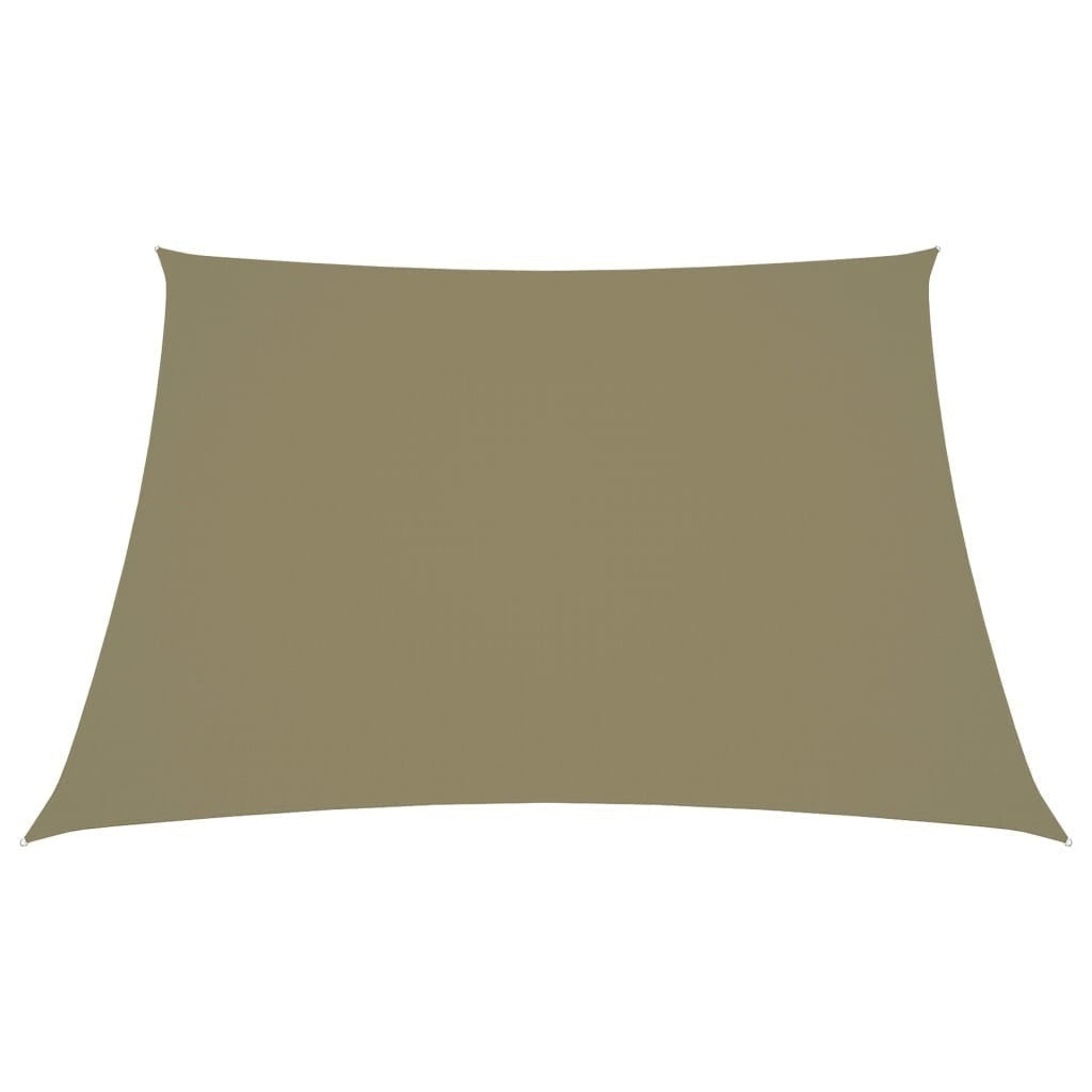 vidaXL Toldo vela trapezoidal de tela Oxford 2/4x3 m Beige - Image 63 of 250