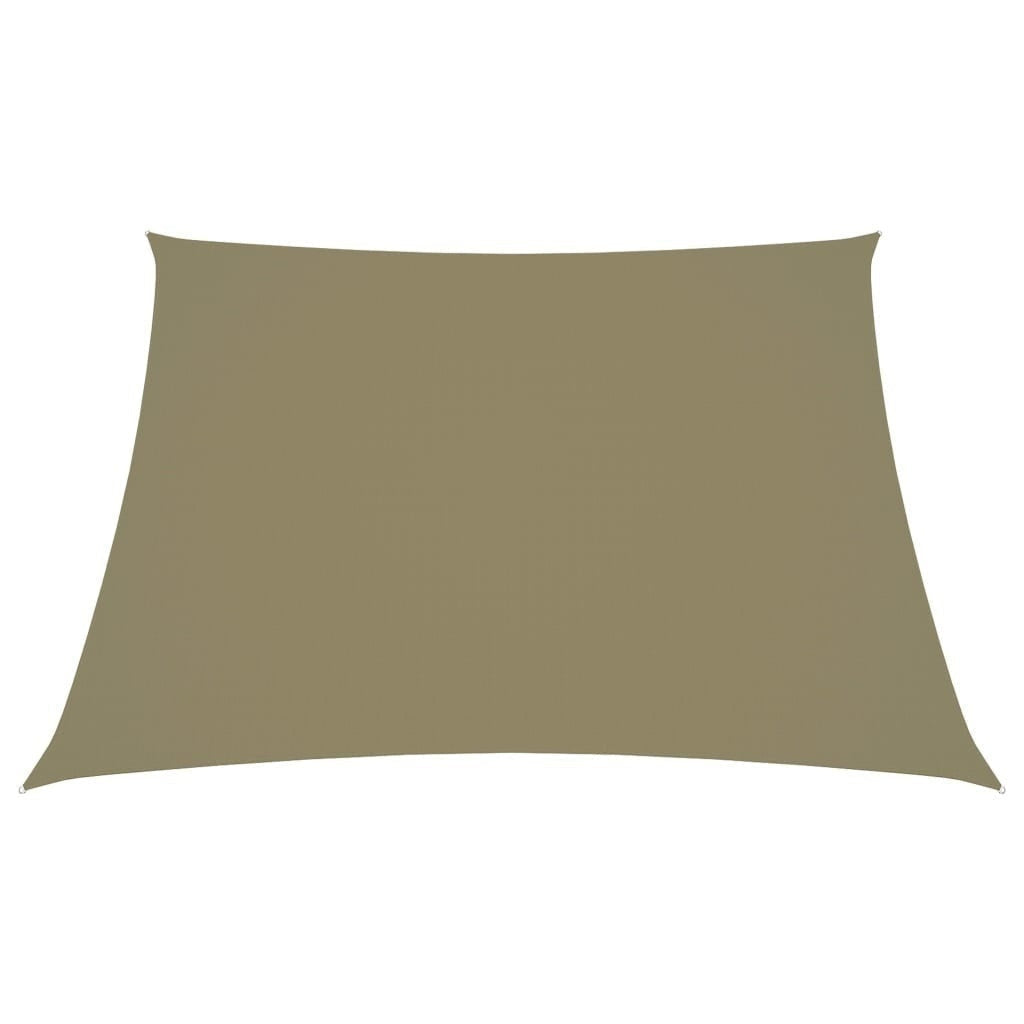 vidaXL Toldo vela trapezoidal de tela Oxford 2/4x3 m Beige - Image 65 of 250