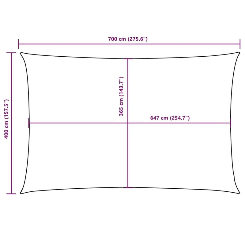Parasole a Vela Oxford Rettangolare 4×7 m Nero - Image 225 of 250
