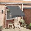 Tenda da Sole Retrattile Manuale Poliestere Rivestito PU 200 cm Antracite - Image 119 of 250