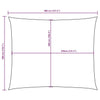 vidaXL Toldo Vela Rectangular de Tela Oxford Recubierta de PU 3x4 m Antracita - Image 155 of 250