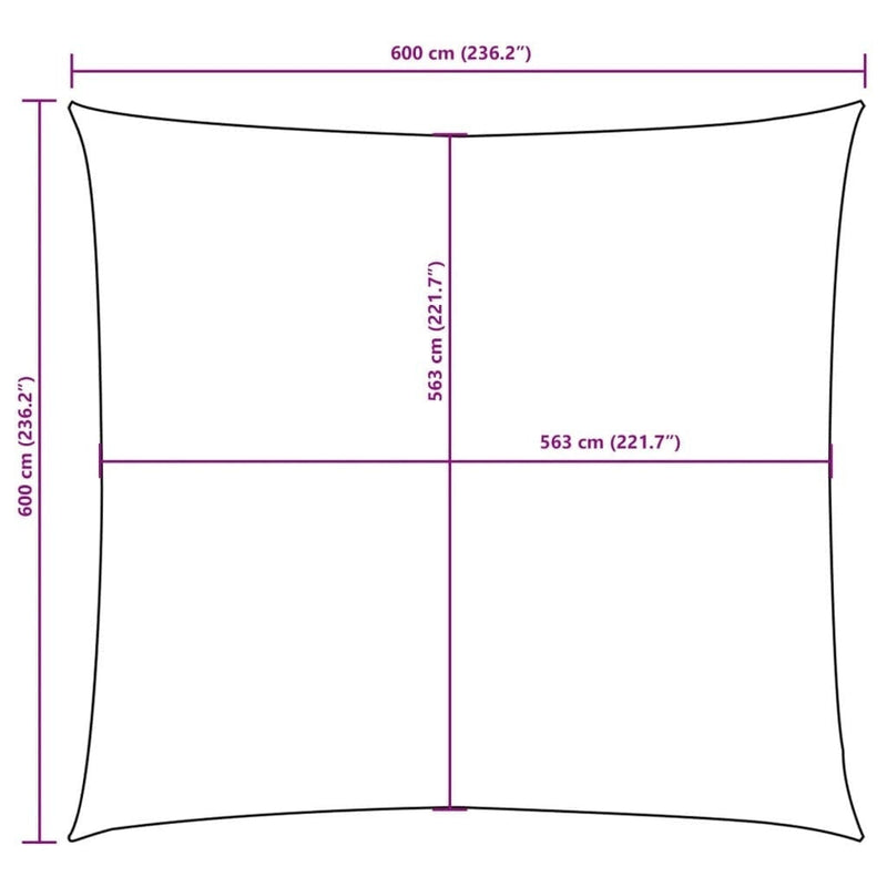 Vela Parasole Tessuto Oxford 6×6 m Antracite - Image 161 of 250