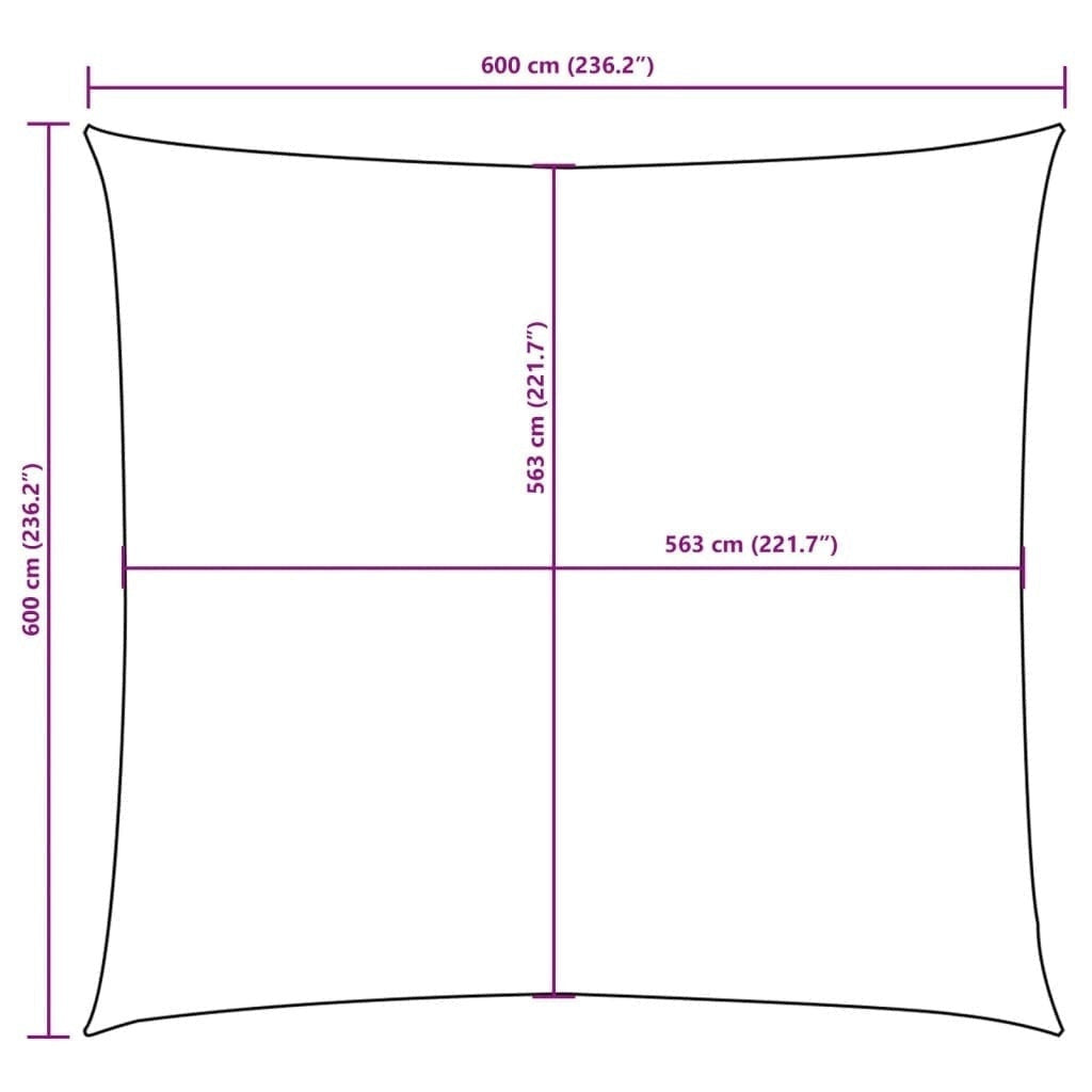 Vela Parasole Tessuto Oxford 6×6 m Antracite - Image 175 of 250