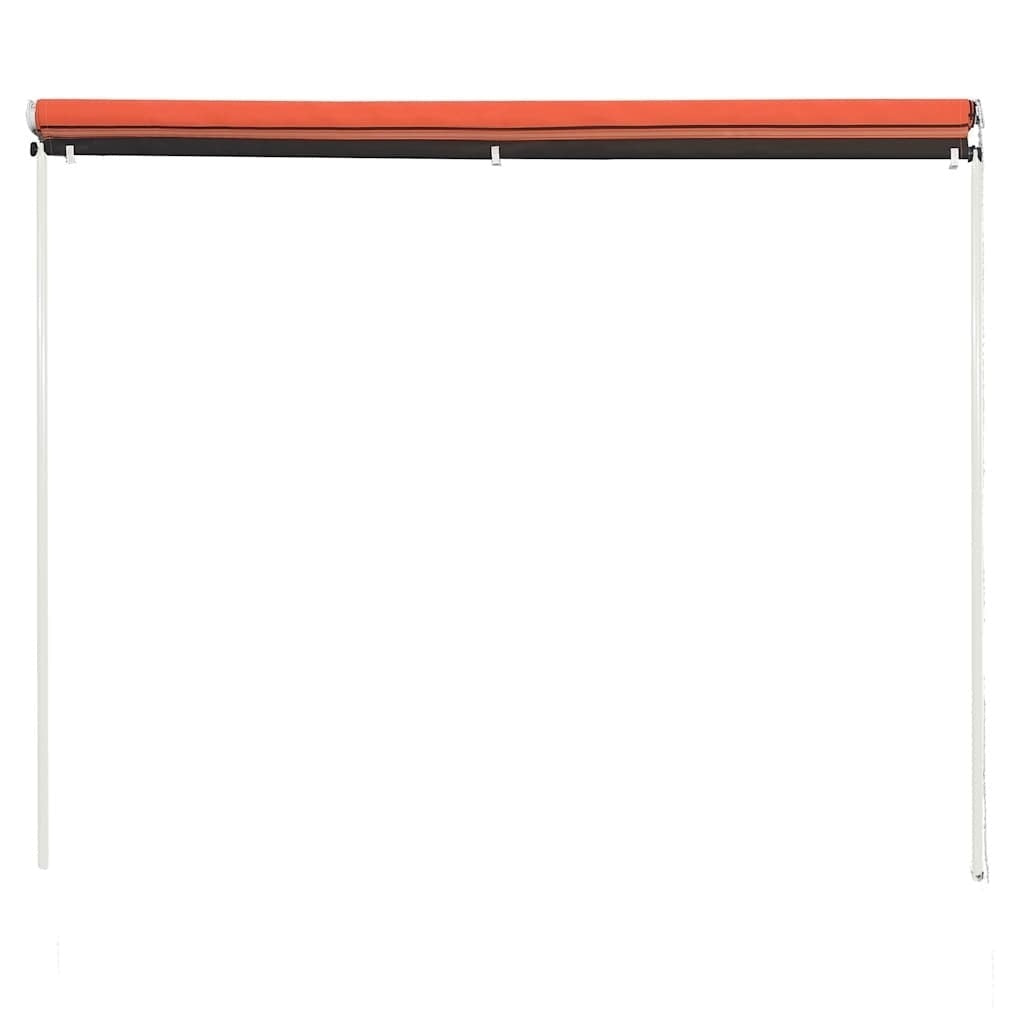 Tenda da Sole Retrattile Poliestere con Rivestimento PA 250×150 cm Arancione e Marrone - Image 50 of 250