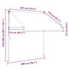 Tenda da Sole Retrattile in Poliestere 200 cm Arancione e Marrone - Image 161 of 222