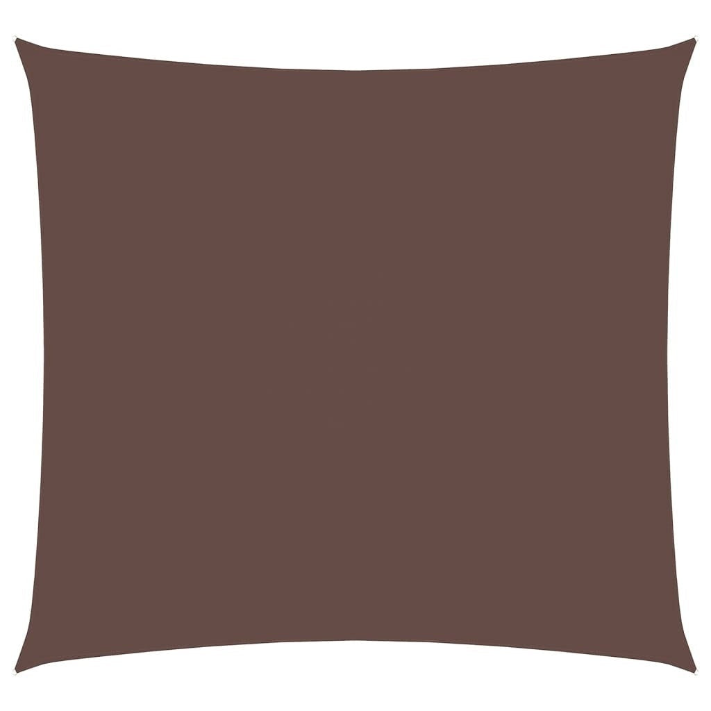 vidaXL Oxford Fabric Sun Shade Sail 4x4 m Brown - Image 151 of 250