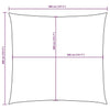 vidaXL Oxford Fabric Sun Shade Sail 4x4 m Brown - Image 193 of 250