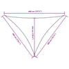 Parasole a Vela Triangolare in Tessuto Oxford Rivestito in PU 3×4×4 m Rosso - Image 150 of 250