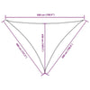 Parasole a Vela Oxford Triangolare 4×5×5 m Verde Scuro - Image 90 of 250