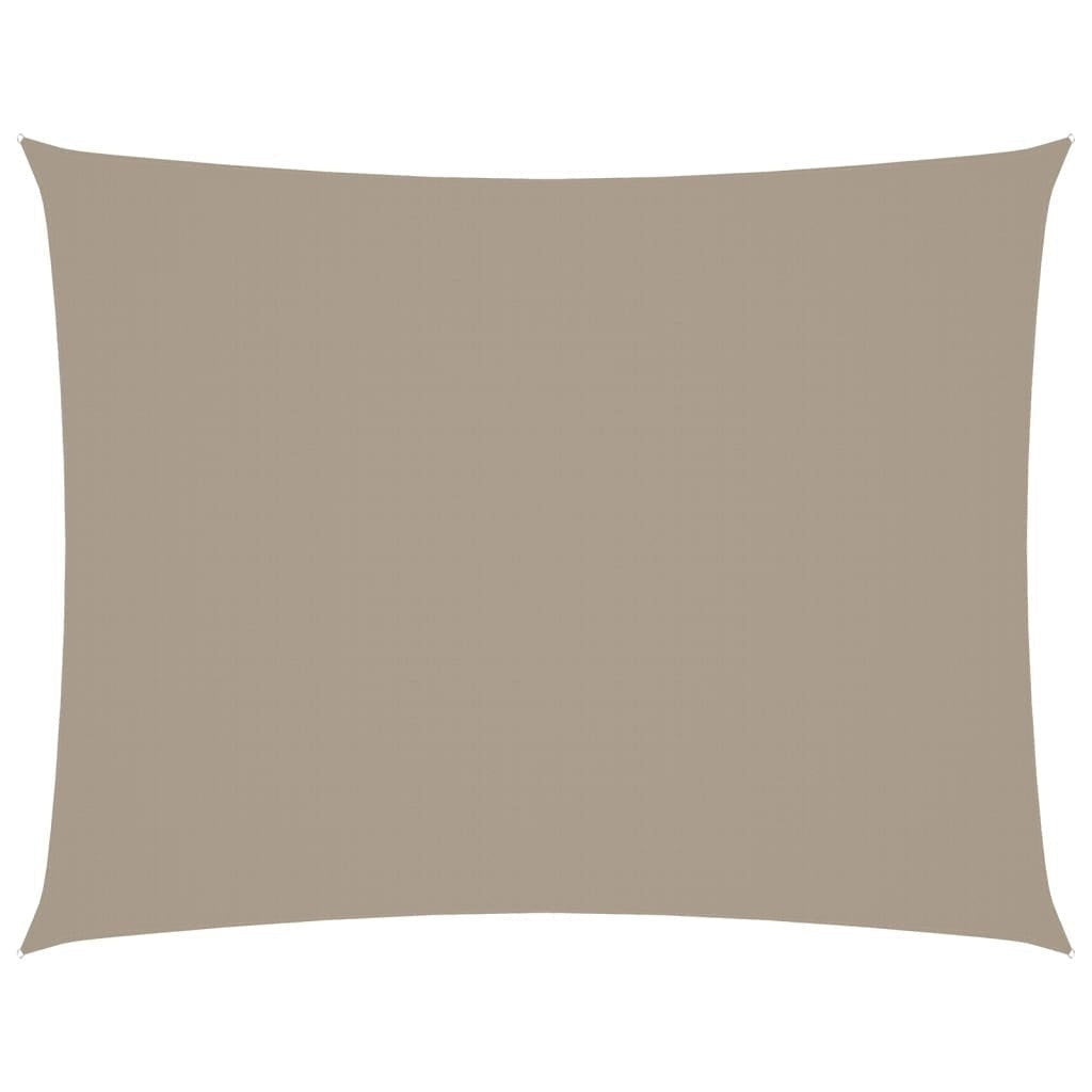 vidaXL Oxford Fabric Sail Shade 3 x 4.5 m Taupe Gray - Image 80 of 250