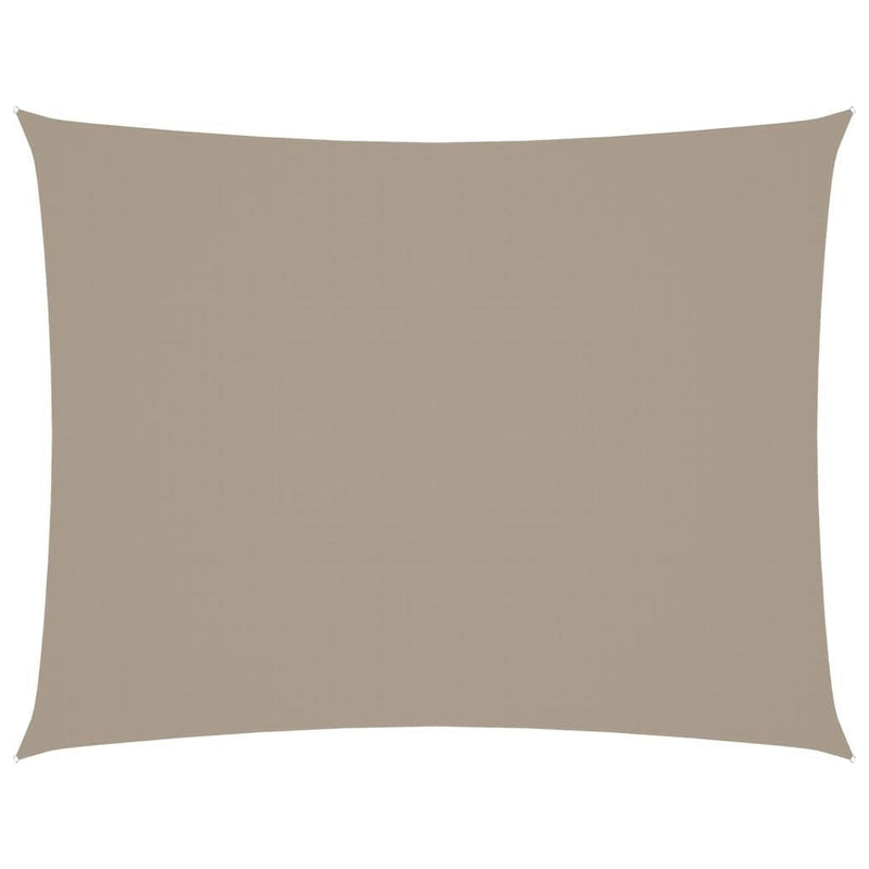 vidaXL Oxford Fabric Sail Shade 3 x 4.5 m Taupe Gray - Image 80 of 250