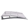 vidaXL Door Awning, 3 mm Polycarbonate, 120x90 cm, Silver and Transparent - Image 47 of 250