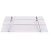 vidaXL Door Awning, 3 mm Polycarbonate, 120x90 cm, Silver and Transparent - Image 43 of 250