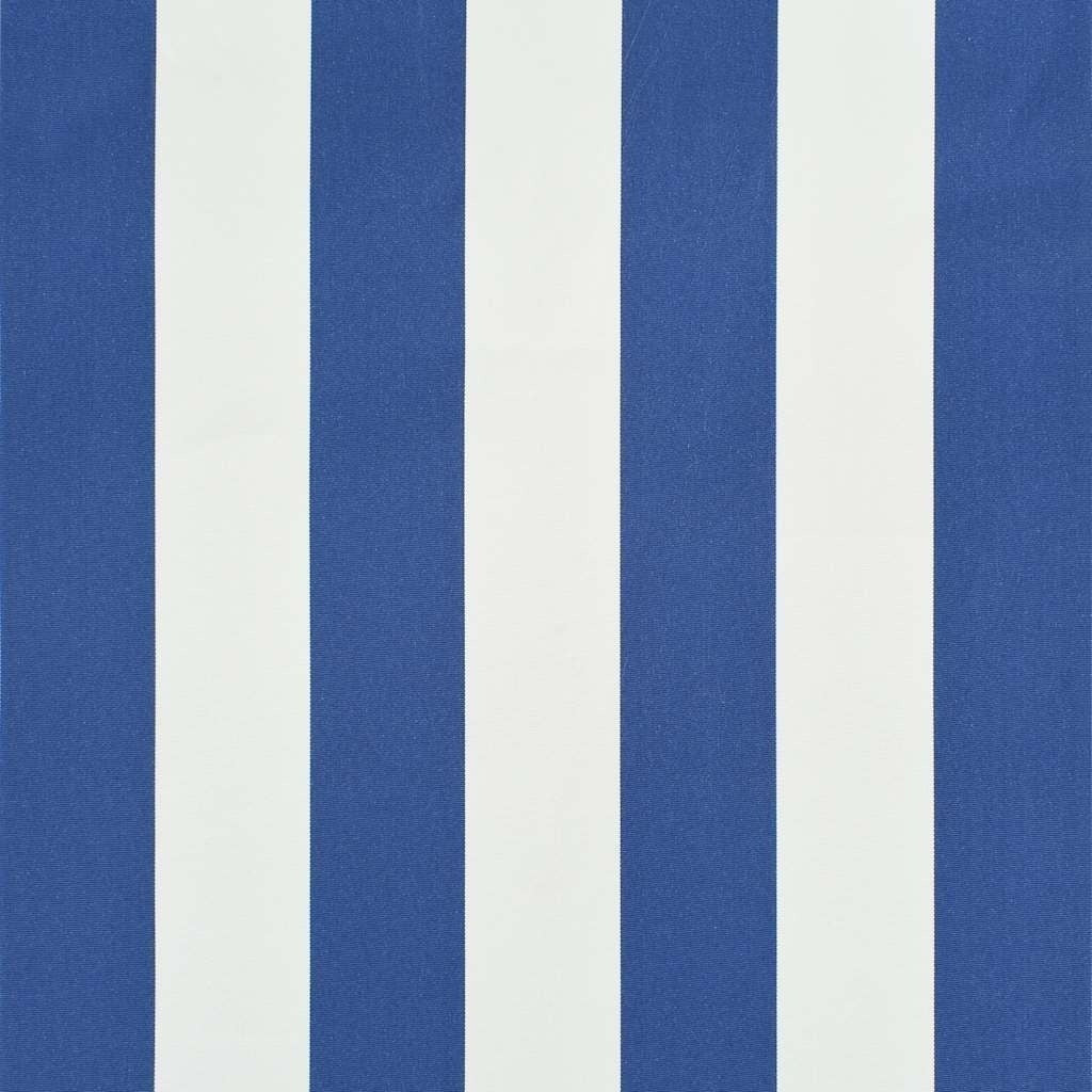 vidaXL Retractable Awning, Steel and Polyester, 150x150 cm, Blue and White - Image 184 of 250