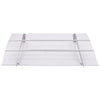 vidaXL Door Canopy, 150x90 cm, PET and Steel, Silver and Transparent - Image 89 of 228