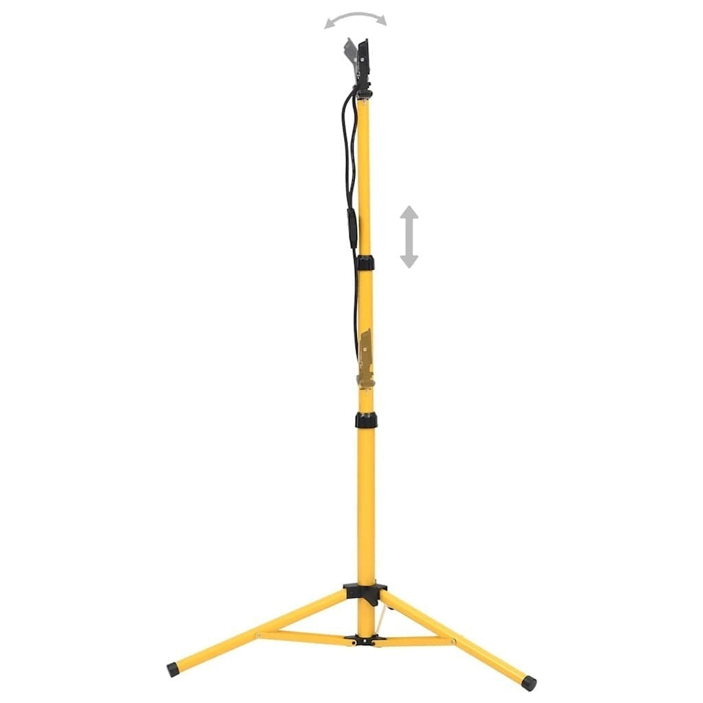 vidaXL LED Spotlight with Tripod 2x10 W, 1400 lm, Adjustable Height (71-164.5 cm), Black and Yellow - Image 135 of 249