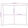 Parasole a Vela Oxford Rettangolare 4×6 m Arancione - Image 189 of 250