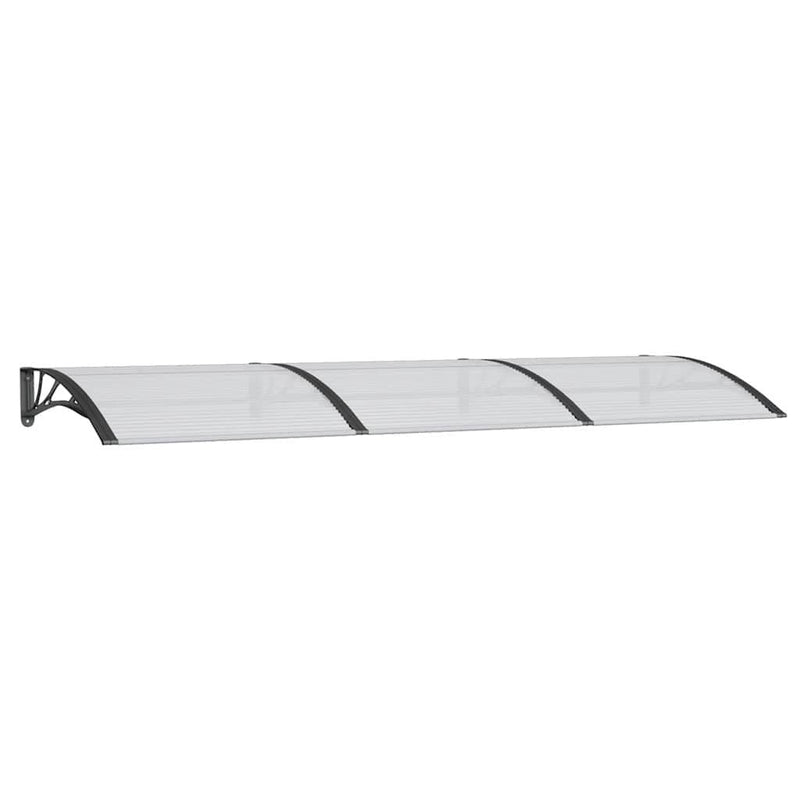 vidaXL Door Canopy, Polycarbonate, 300x100 cm, Black - Image 125 of 226