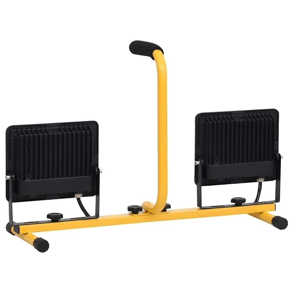 Faretto a LED con Maniglia 2×50W Alluminio e Acciaio 58,5×37,5 cm Nero e Giallo - Image 172 of 250