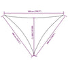 Parasole a Vela Oxford Triangolare 4×5×5 m Verde Scuro - Image 112 of 250