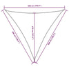Parasole a Vela Tessuto Oxford Triangolare 5×5×5 m Verde Scuro - Image 123 of 250
