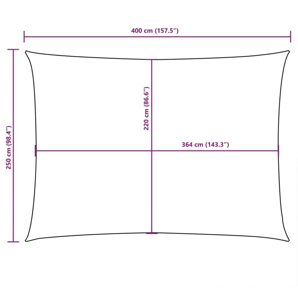 Parasole a Vela Oxford Rettangolare 2,5×4 m Rosso - Image 215 of 250