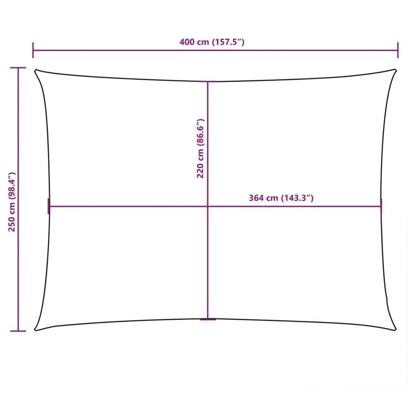 Parasole a Vela Oxford Rettangolare 2,5×4 m Rosso - Image 215 of 250