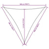 Parasole a Vela Oxford Triangolare 5×5×5 m Nero - Image 79 of 250