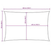 Parasole a Vela Rettangolare Rivestito in PU Oxford 2,5×5 m Marrone - Image 221 of 250