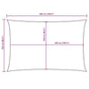 Parasole a Vela Rettangolare Rivestito in PU Oxford 2,5×5 m Marrone - Image 224 of 250
