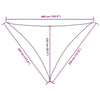 Parasole a Vela Oxford Triangolare 3,5×3,5×4,9 m Blu - Image 190 of 250