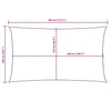 Parasole a Vela in Tessuto Oxford 2×4,5 m Giallo - Image 192 of 250