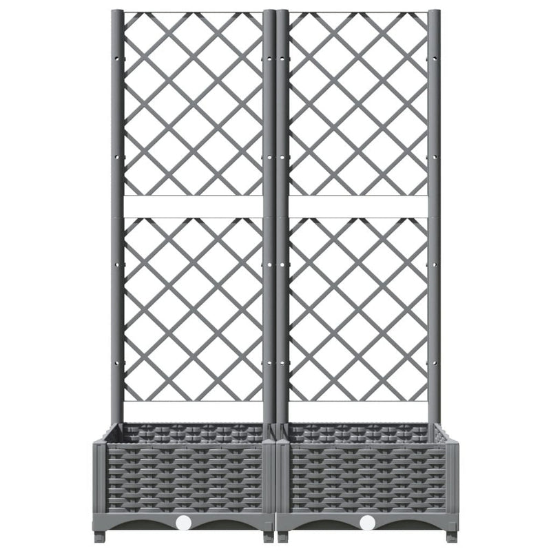 Fioriera da Giardino e Graticcio Grigio Chiaro 80×40×121,5cm PP - Image 222 of 250