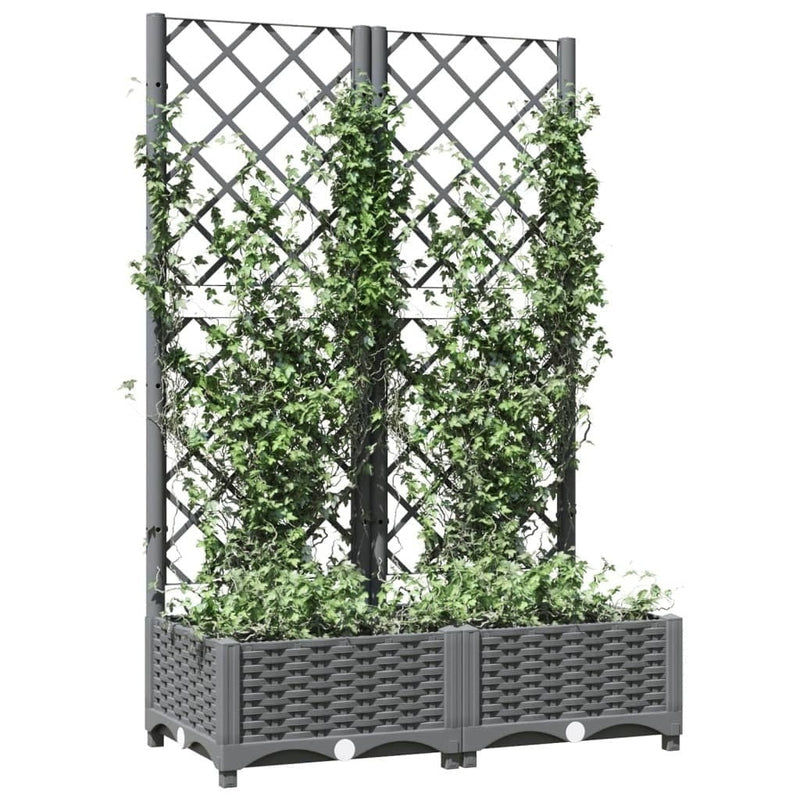 Fioriera da Giardino e Graticcio Grigio Chiaro 80×40×121,5cm PP - Image 245 of 250